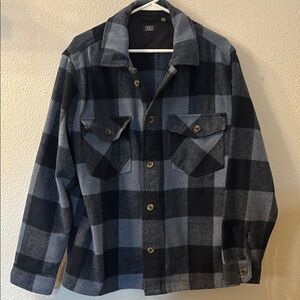 RDI Blue Plaid thick Jacket size large